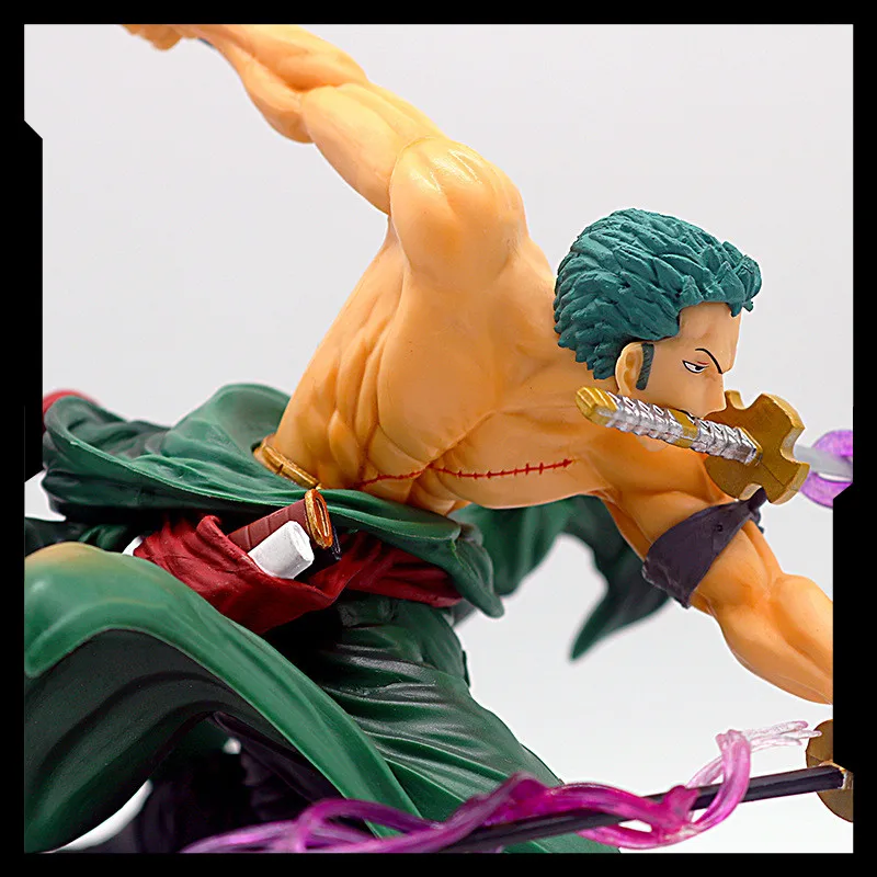 Аниме фигурки из игры katana Zelda 18 см Roronoa Zoro Vol.1 ПВХ 1/8 с тремя лезвиями макс. версия