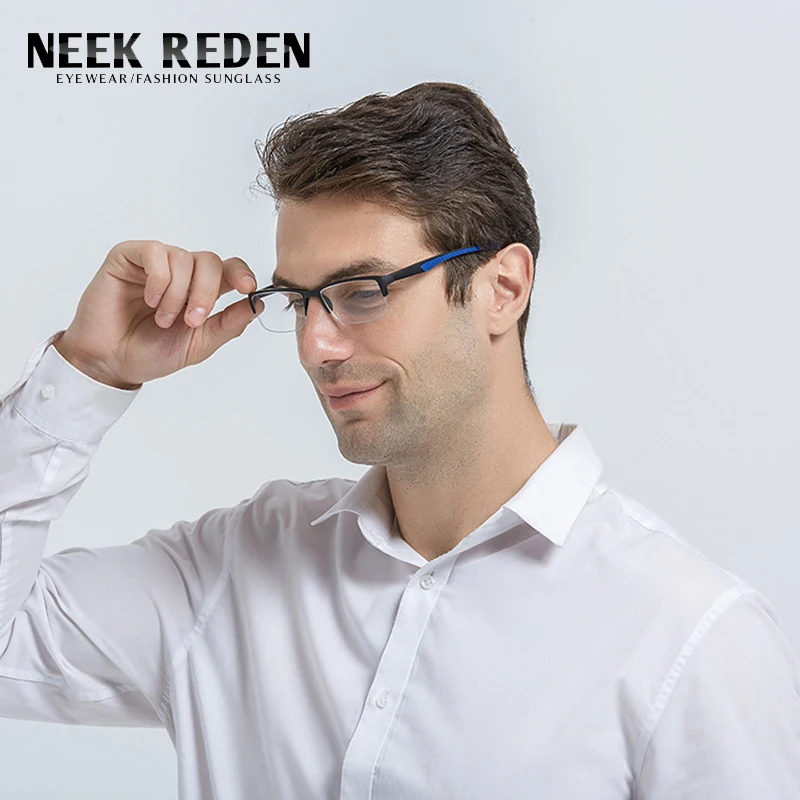 

Half Frame Anti Radiation Reading Eyeglasses Women Men Presbyopia Reader Glasses With Diopter +1.0 +1.5 +2.0 +3.0 to +4.0