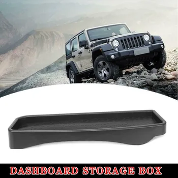 

1Piece Car Front Dashboard Storage Box Tray Trim For Jeep Wrangler JK 11-17 Interior Accessories Stowing Tidying