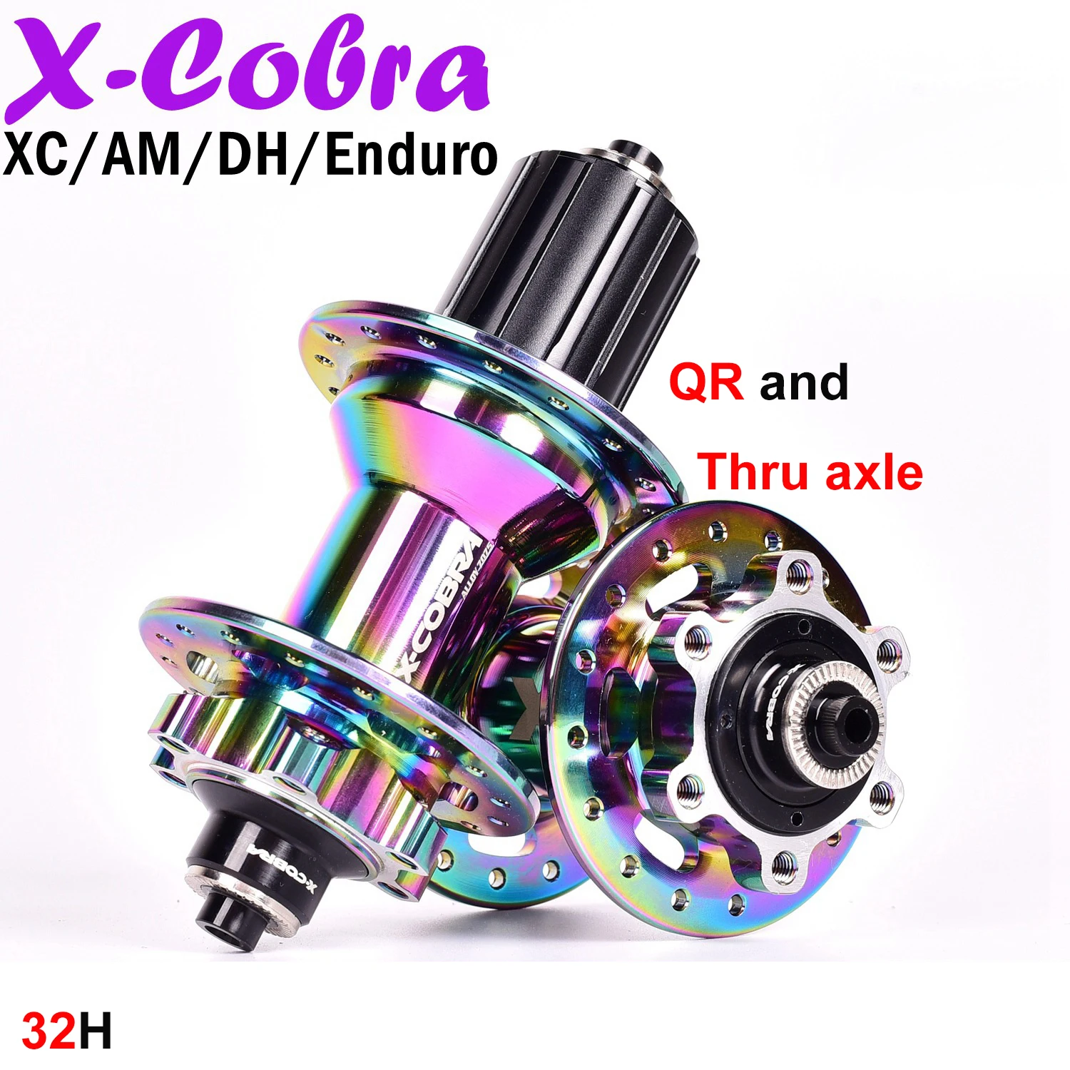 

XCobra Bicycle hub 4 Pawls 144 Click mountain bike hubs 4 NBK bearings 32 holes 11 Speed XD hub QR and Thru axle