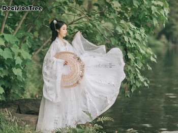 

2020 ancient chinese costume women folk dance costume for woman hanfu women year fan clothing costumes