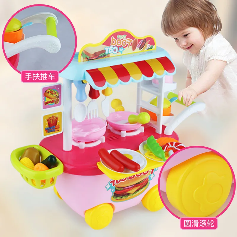 

Tony Toy Ever Kitchen Enshi GIRL'S Food Trucks Model Every Family Cook Candy Plastic Children Enshi Combo