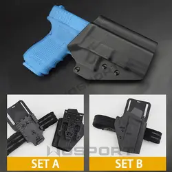 Funda Glock 43, funda Glock 43x OWB Kydex, compatible con: Glock 43/43X Glock (Gen 1-5), transporte de pistola exterior en la cintura