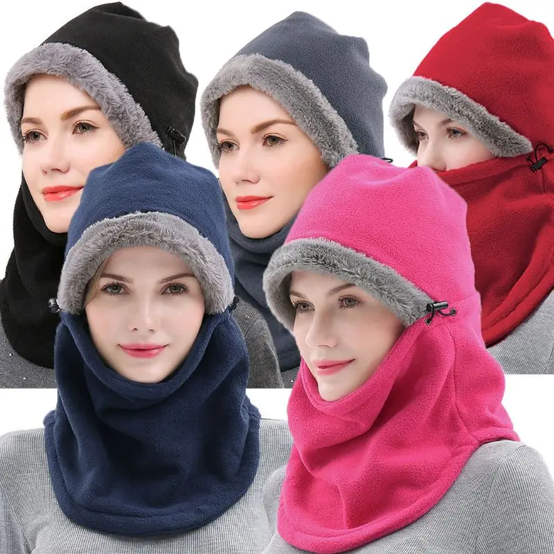 Мужская и женская ветрозащитная зимняя утолщенная флисовая шапка Skullies Beanies