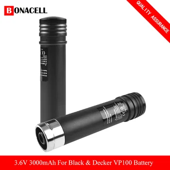 

3000mah 3.6V VP100 Replacement Li-ion Battery for Black & Decker VP100C VP105 VP105C VP110 VP110C VP143 Versapak Batteries Z50