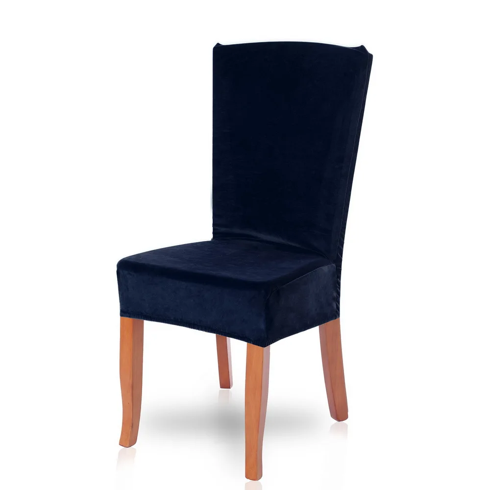 1/2/4/6pcs Soild Color Stretch Chair Cover Restaurant Elastic Slipcover Dining Room Fundas Removable Seat Case for Wedding Hotel