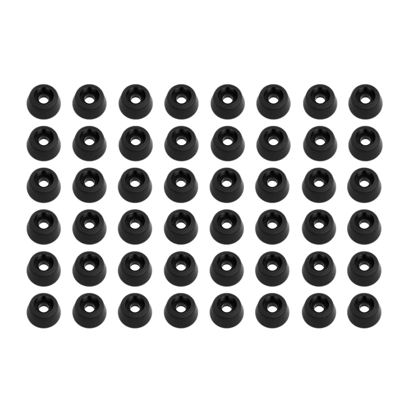 

200Pcs Black Furniture Chair Table Feet Leg Bottom Non-Slip Anti-Skid Glides Wooden Floor Protector Non-Noise Screw On Pad