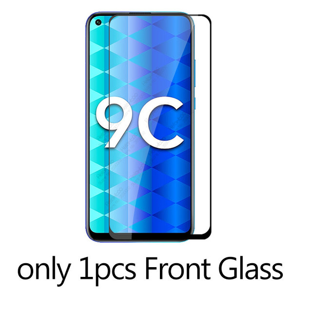 honor 9c Glass 2 in 1 camera lens tempered Glass For huawei honor 9c honer 9 c honor9c 6.39" screen protector protective Film