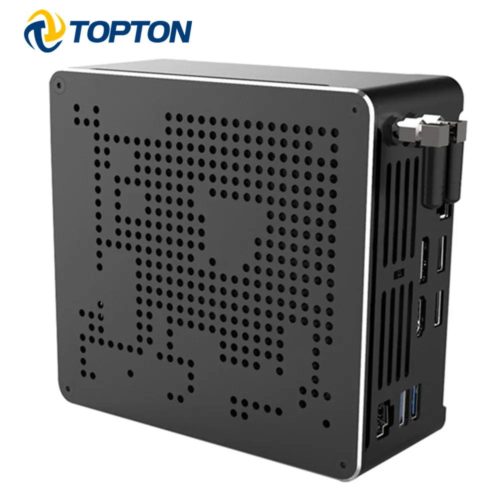 Мини-ПК TOPTON Nuc 10-го поколения Intel i7 10750H i9 9880H Xeon 2286M 2 LAN Win10 * DDR4 NVME игровой настольный