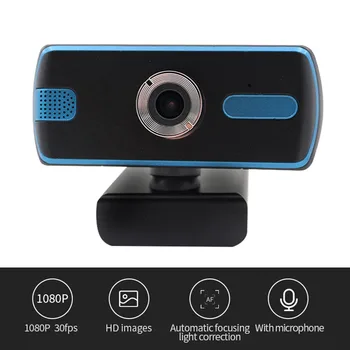

HD 1080P Webcam Mini Computer PC WebCamera with Microphone 1920 x 1080P USB Driver Free Web Cameras for Laptop Desktop Work