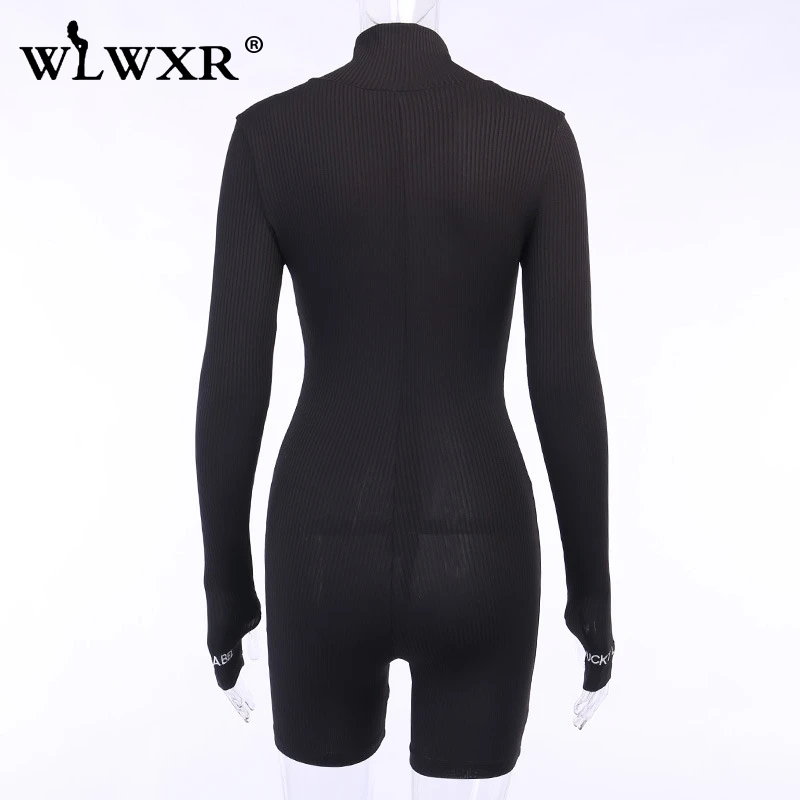 WLWXR Lucky Label ребристые сексуальные летние комбинезоны женский комбинезон короткий