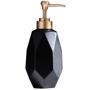 

Soap Dispenser Liquid Soap Pump Dish Soap Dispenser Ceramic Lotion Dispenser for Kitchen Bathroom Washroom Black