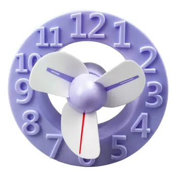 

Clock Design Mini USB Handheld Rechargeable Portable Desktop Fan Cooler