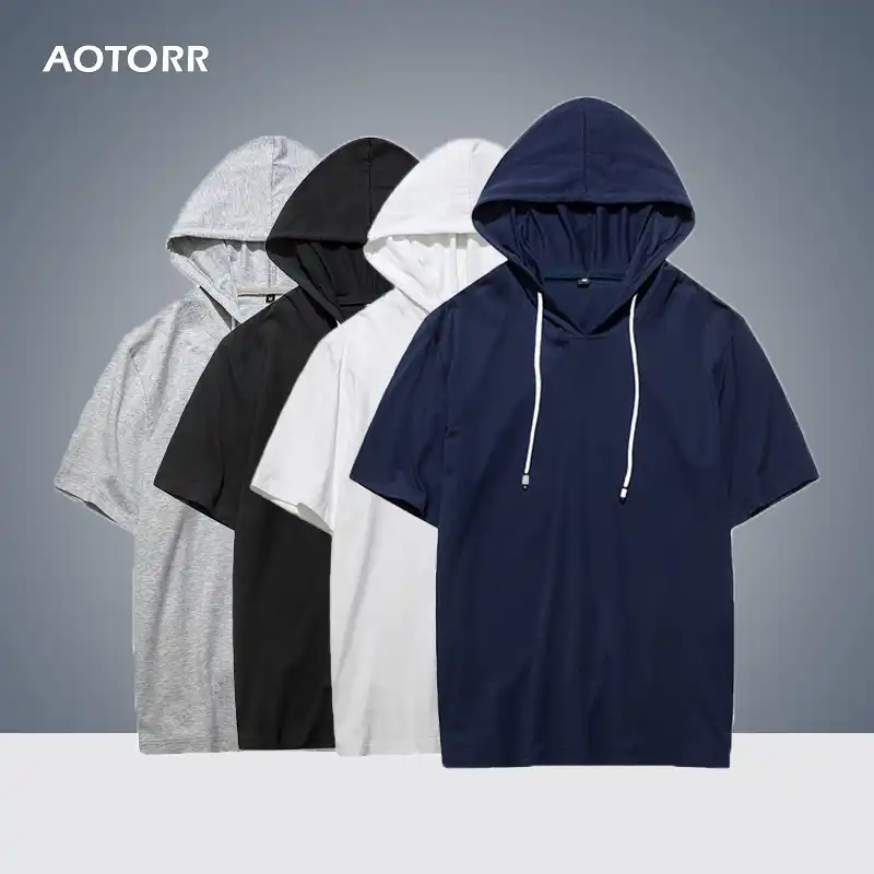 short sleeve basketball hoodie