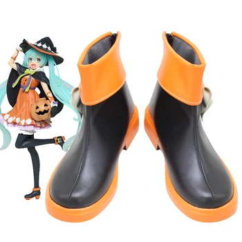 

Vocaloid Hatsune Miku Halloween Ver. Cosplay Shoes Boots X002