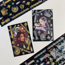 

Korean Ins Princess Crown Sword Decorative Stickers Gothic Style Flash Film Vintage Pixel Stationery Star Photo Card Diy Collage