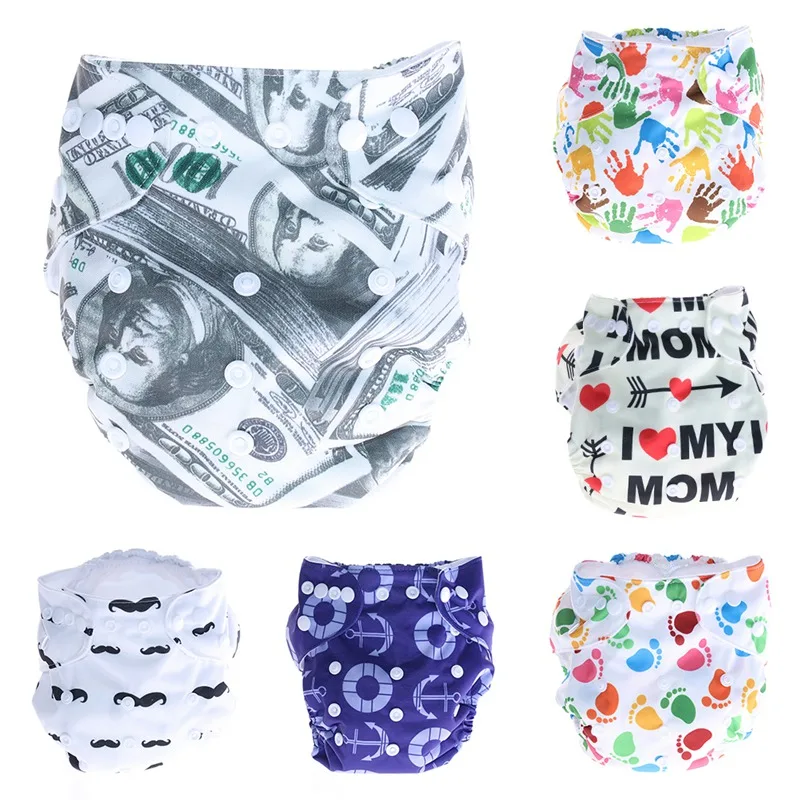

Diapers Available Digital Printed Cloth Diaper Cartoon Adjustable Nappy Reusable Breathable Waterproof New Baby Washable