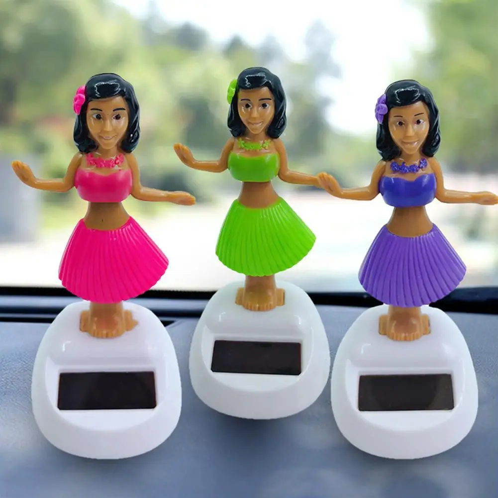 

Car Ornament Solar Dancing Beach Girl Automatic Swing Car Interior Styling Dashboard Decor Girls Accessories Toy Gifts