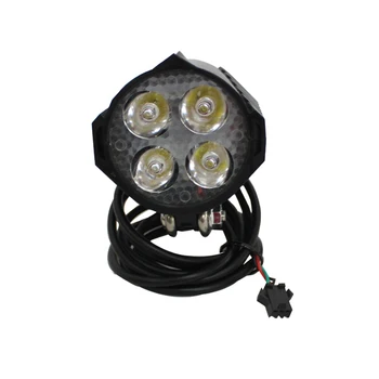 

12V -80V 12W LED Electric Bicycle Headlight Speaker Tail Light Switch Assembly