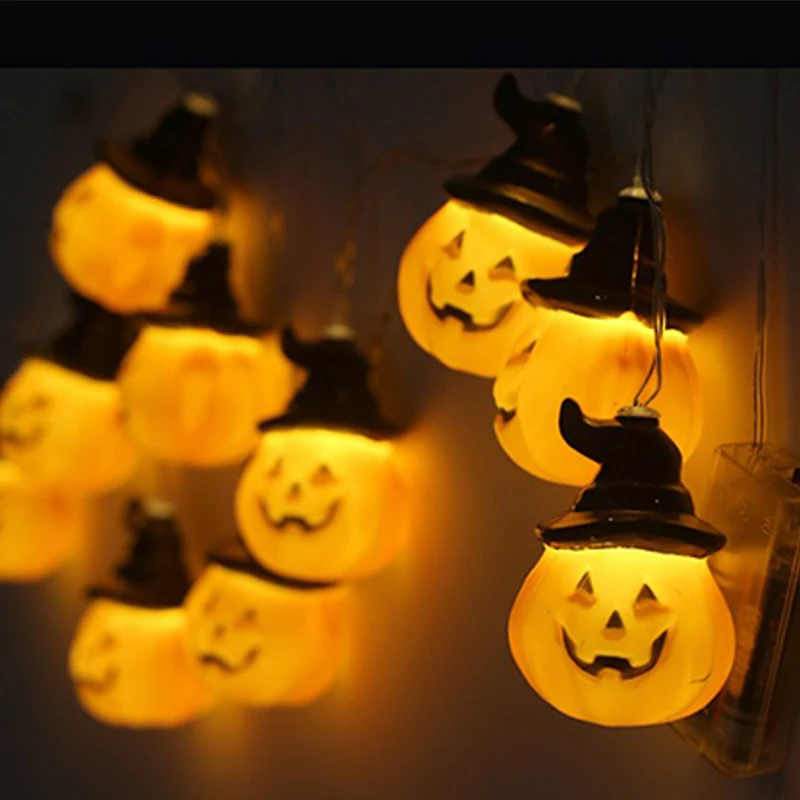 

Halloween Pumpkin LED Light String Garden Home Party Bar KTV Decoration Props LED Light Strings Light Halloween Light Supplies