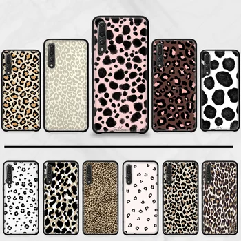 

Leopard print skin luxury TPU Soft Phone Case Cover For Huawei P9 P10 P20 P30 Pro Lite smart Mate 10 Lite 20 Y5 Y6 Y7 2018 2019