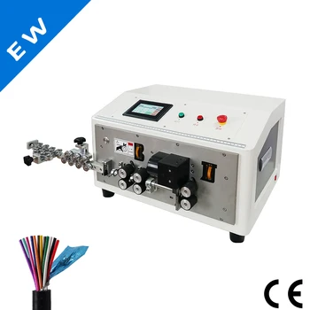 

EW-3030 Square 4mm Ultra Soft Sheath Wire 2Core Silicone Rubber Cable cutting and stripping machine