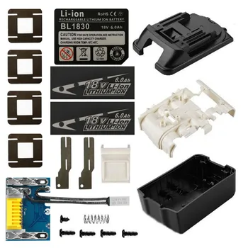 

BL1830 Li-ion Battery Case PCB Charging Protection Circuit Board Shell Box For MAKITA BL1860 18V 3.0Ah 6.0Ah Sticker Label House