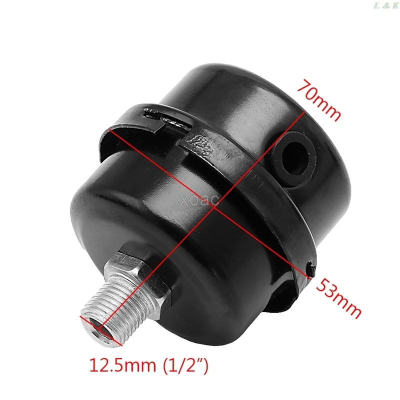 Thread Metal Air Compressor Intake Filter Noise Muffler Silencer Black 20mm #AM5 