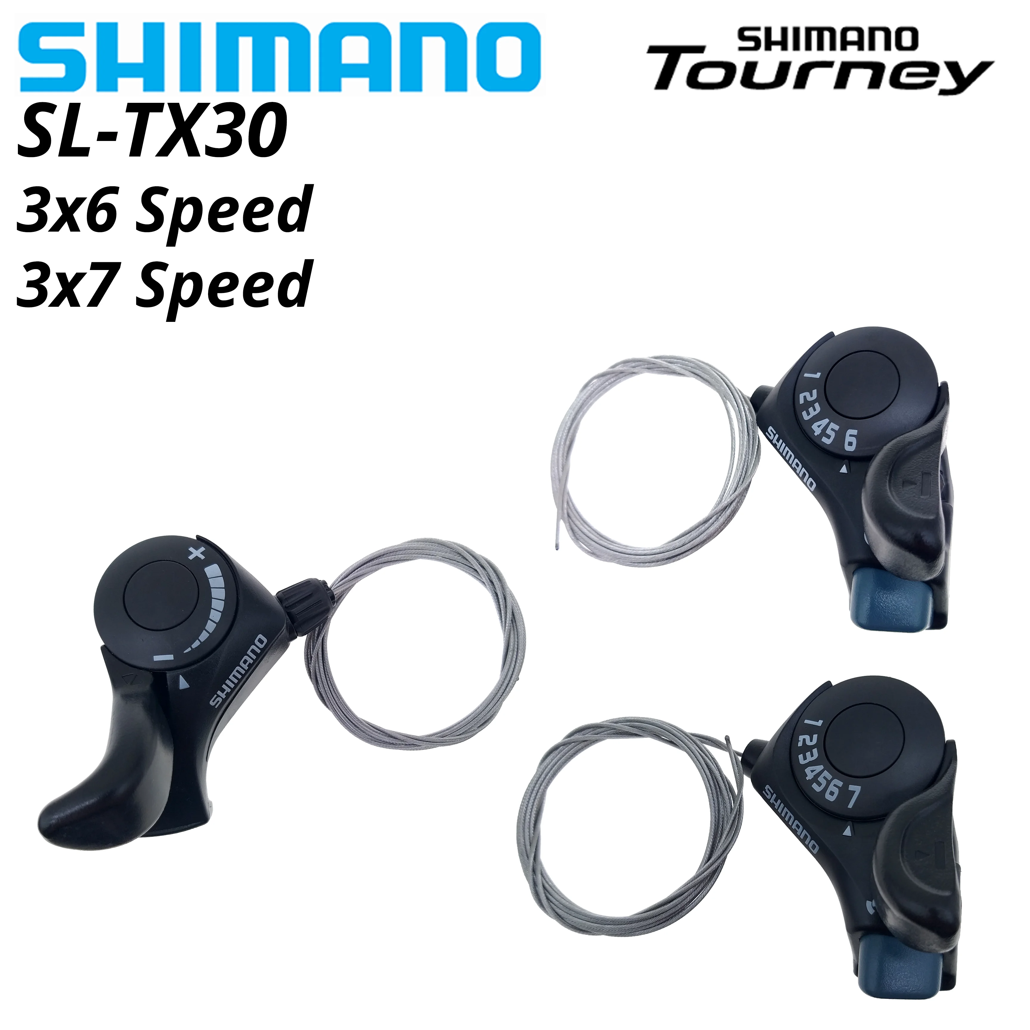 Shimano SL-TX30 Tourney 7-Speed Friction Shift Lever Set (Right & Left)
