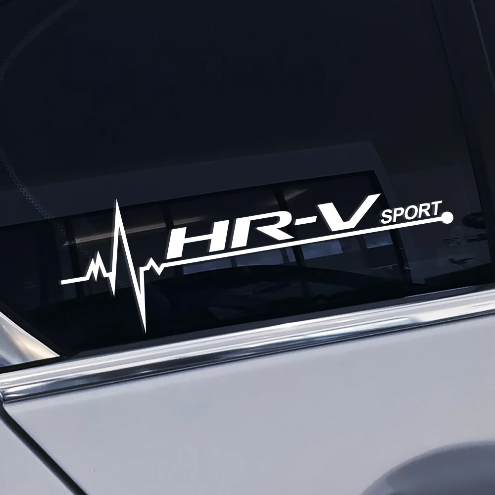 

2PCS Sport Car Window Trim Vinyl Stickers For Honda HRV HR-V Car Side Window Sticker Reflective Decal Auto Decor Car Accessories