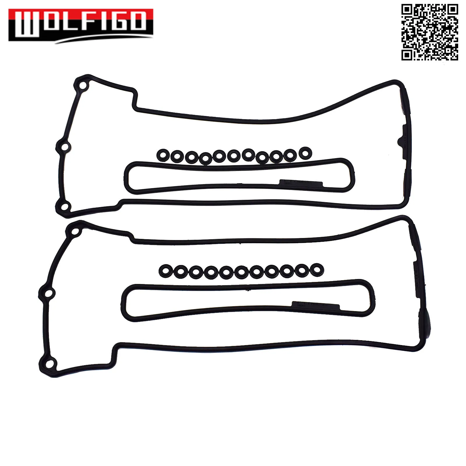 For BMW E38 E39 E53 540i X5 Land Rover 4.4L Valve Cover Gasket Set Left Right 11120034105,11129071589,111 2907 1590 New