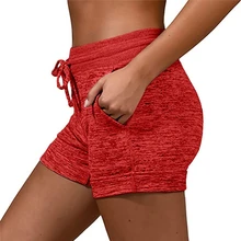 Short avec cordon de serrage pour femme, taille haute élastique, ample, mode, doux, plage, décontracté, Sport, nouvelle collection été 2021 
