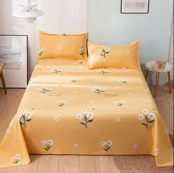 

Fort Hope Bedding Sheet Cotton Bedsheet Home Textile Printing Flat Sheets Combed Cotton Bed Sheet + Free Pillow Cover F0164