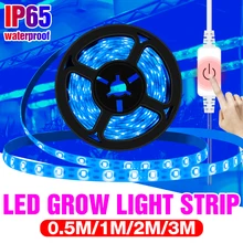 

Touch Dimming USB Grow Lamp Strip LED Plant Light Hydroponics Flower Plants Growing Lampara 50CM 1M 2M 3M Phyto Seedling Lamp