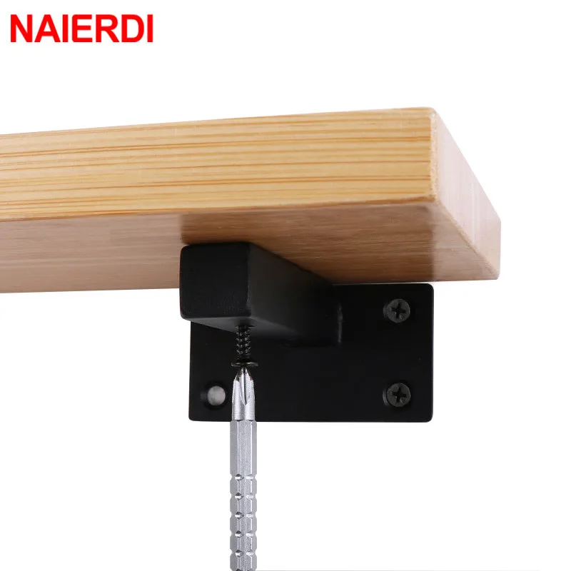 NAIERDI 1PC 스테인레스 스틸 삼각형 벽 선반 브래킷 무거운 지원 벽 마운트 벤치 테이블 선반 브래킷 가구 하드웨어
