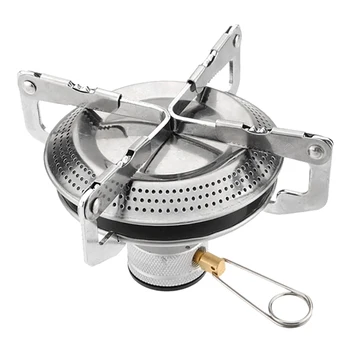 

Outdoor Stainless Steel Mini Gas Stove Portable Camping Picnic Gas Folding Stove