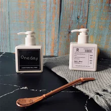 Белый диспенсер для шампуня и мыла, бутылка, шикарная, скандинавские Ins, Минималистичная, пластиковая, для путешествий, портативная бутылка для хранения жидкого пресса, 250 мл