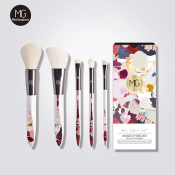 

Miss Gorgeous 5pcs Makeup Brushes Set Cosmetic Powder Eye Shadow Eyebrow Blush Sculpting Brushes Beauty Make Up Tools Brochas