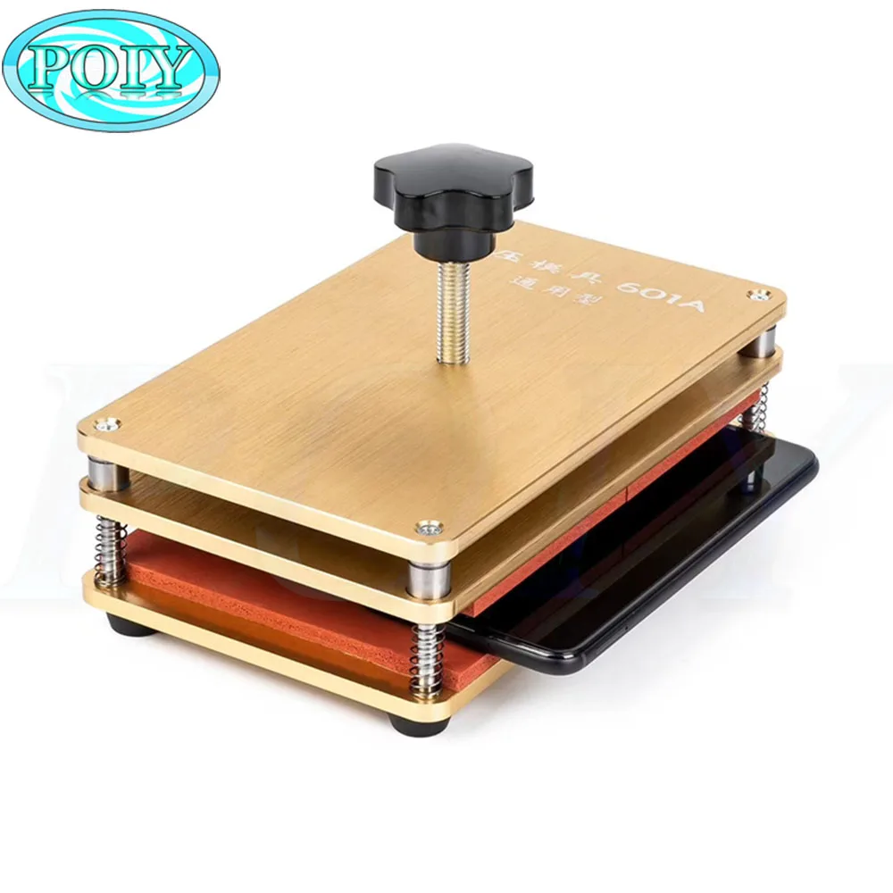 Universal Golden Pressure laminating Positioning Mold For Iphone Samsung Back Glass Middle Frame Compatible All Mobiles Jig