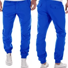 Новинка, стильные мужские повседневные штаны, модные мужские брюки ярких цветов, обтягивающие штаны, 8884