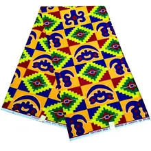 

real african fabric Party Pagne veritable 100% polyester ghana wax print ankara fabric 6yard