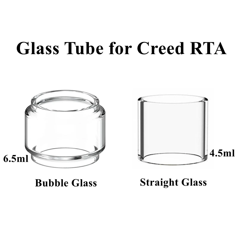 Испаритель пара Vape Стекло трубка для Geekvape Creed RTA атомайзер 4 5 мл 6 пузырь бак крышка