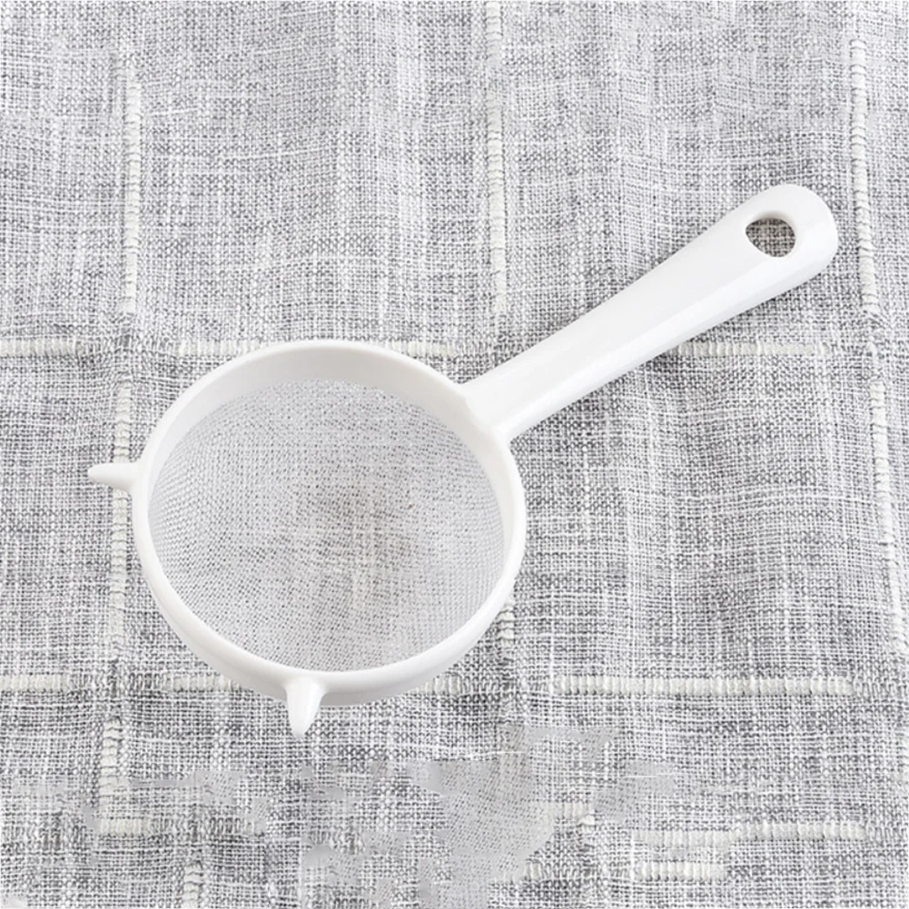 Кухонный ручной пластиковый сито для чая, сито для муки, прочный кухонный инструмент, принадлежности