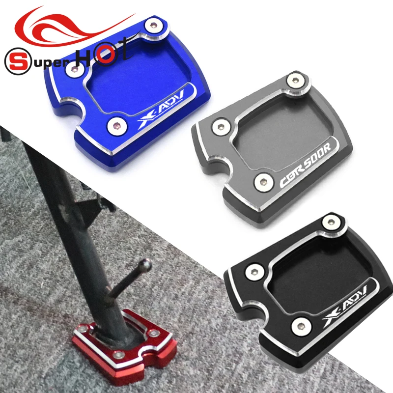 

For Honda CBR500R X ADV750 CBR 500R XADV750 X-ADV 750 Accessories Kickstand Foot Side Stand Extension Pad Support Plate