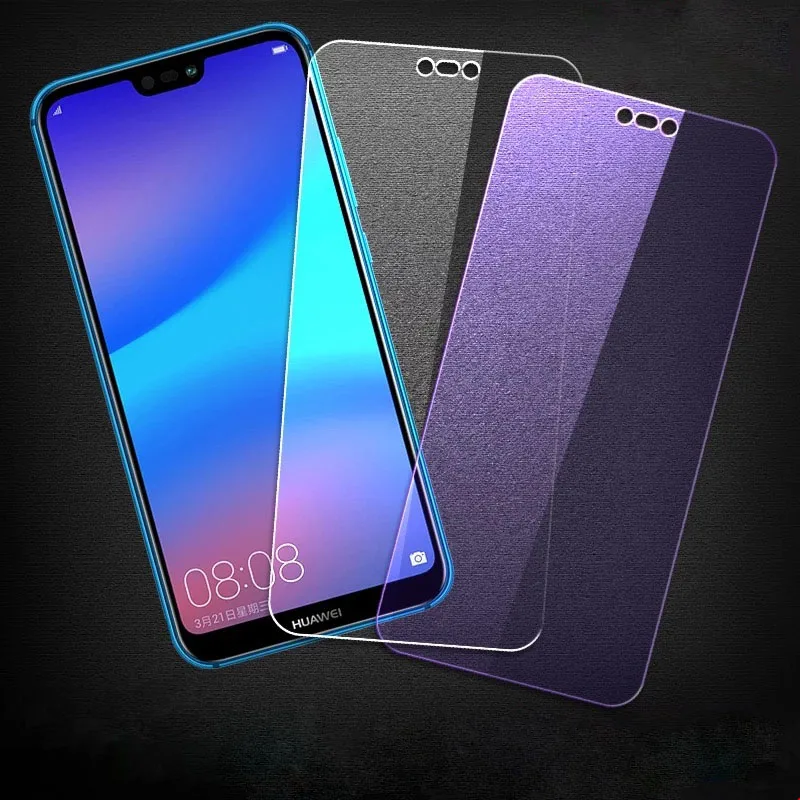 

2Pcs For Huawei Honor 8X 7X 6X Honor Play Anti Blue Purple light Tempered Glass Screen Protector Protective Film glass