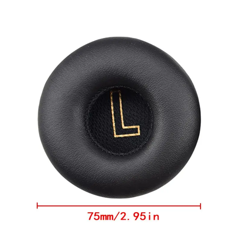 OOTDTY 1Pair Soft Sponge Ear Cushion Cover Leather Earpads for Meizu HD50 Headphones Ear Pads