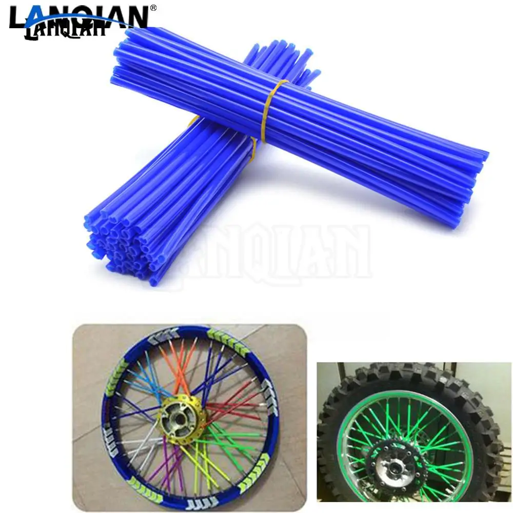 72 Pcs Universal Motorcycle Dirt Bike Enduro Off Road Rim Wheel spoke skins For 250 125 SX KLX250 KLX450R for SUZUKI XR650L | Автомобили и