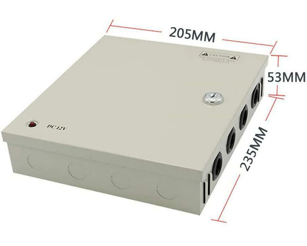 CCTV Camera DC Power Supply 9 Channel 12V 10A 120W Fanless power supply