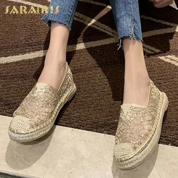 

Sarairis 2020 New Fashion Dropship Mesh Summer Shoes Woman Flats Female Slip On Shallow Comfortable Flats Women Shoes Footwear