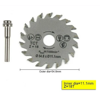 

High Speed Alloy Steel Roulette Blade Kit Link Mini Thin Saw Blade Woodworking Power Tool Accessories PAK55